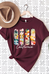 US3001-E3061CA California State Brushstroke Graphic Tee $12.5