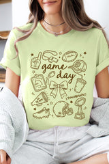 US3001P-E3081 Football Doodles Graphic Plus Tee $16