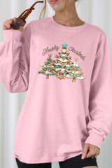 UL240-E3185 Howdy Christmas Graphic Long Sleeve Tee $13.75