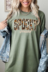 5000-E3105 Spooky Season Halloween Graphic Heavy Cotton Tee $9