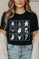 US3001P-E3215 Christmas Icons Graphic Plus Tee $16