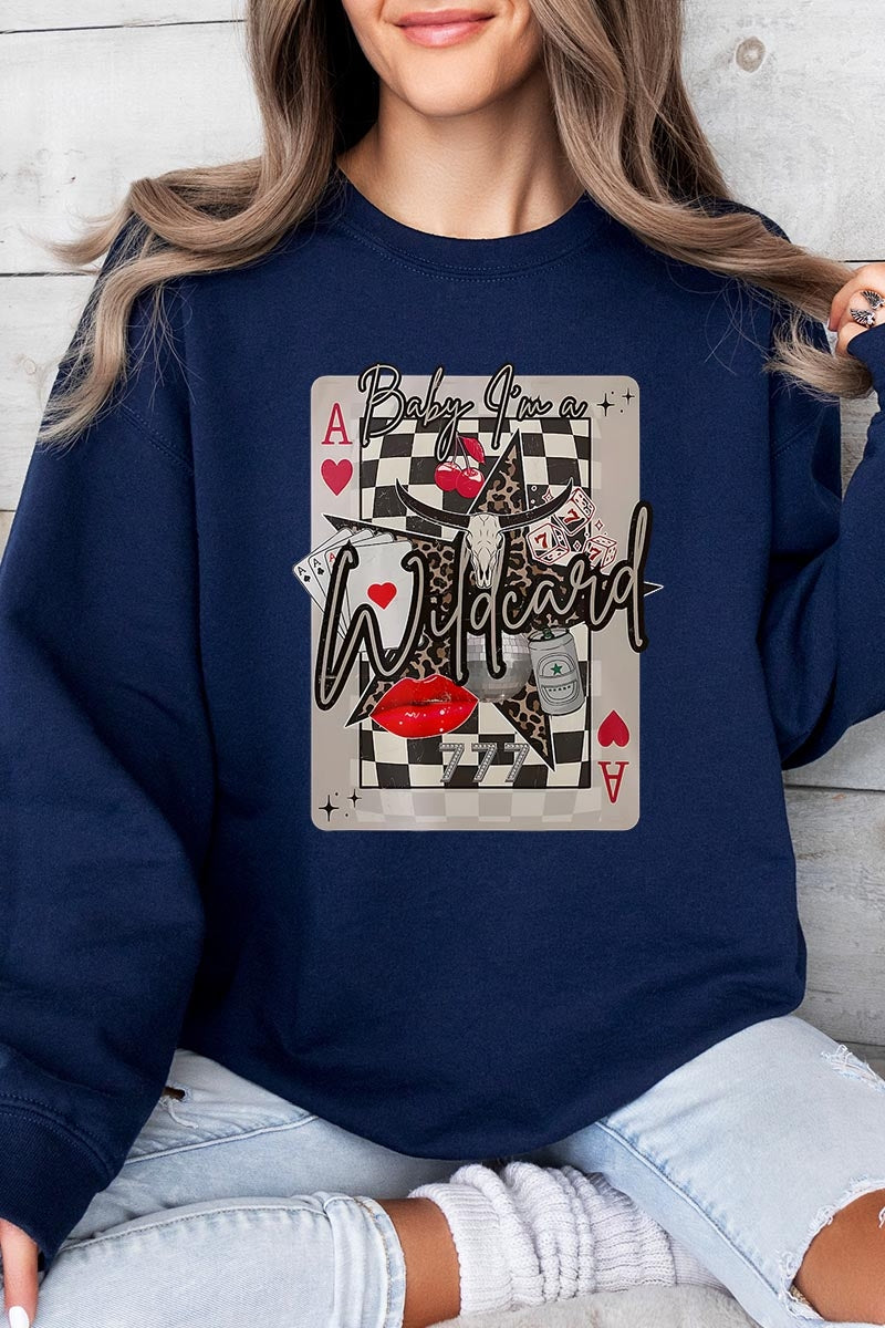 UL180-E3099 Retro Wildcard Graphic Sweatshirt $20