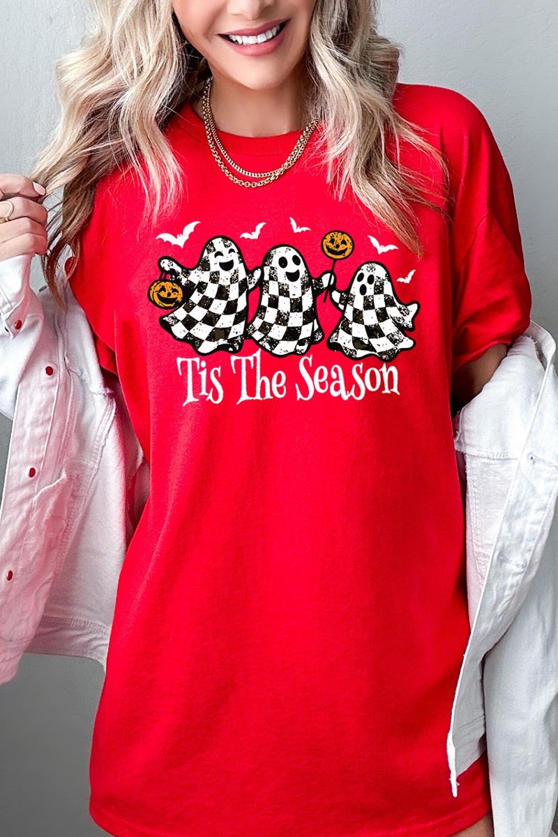 5000P-E3124 Retro Ghosts Graphic Plus Heavy Cotton Tee $12.75