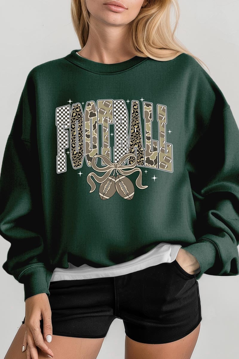 UL180-E3132 Camo Football Graphic Sweatshirt $20