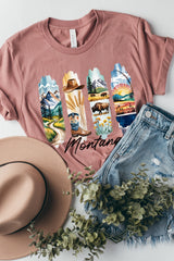 US3001P-E3061MT Montana State Brushstroke Graphic Plus Tee $16