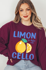 UL180P-E3056 Limoncello Graphic Plus Sweatshirt $25