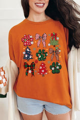 5000P-E3195 Christmas Bow Paw Graphic Plus Heavy Cotton Tee $12.75