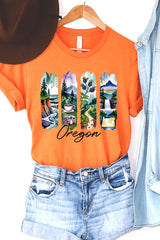 US3001-E3061OR Oregon State Brushstroke Graphic Tee $12.5