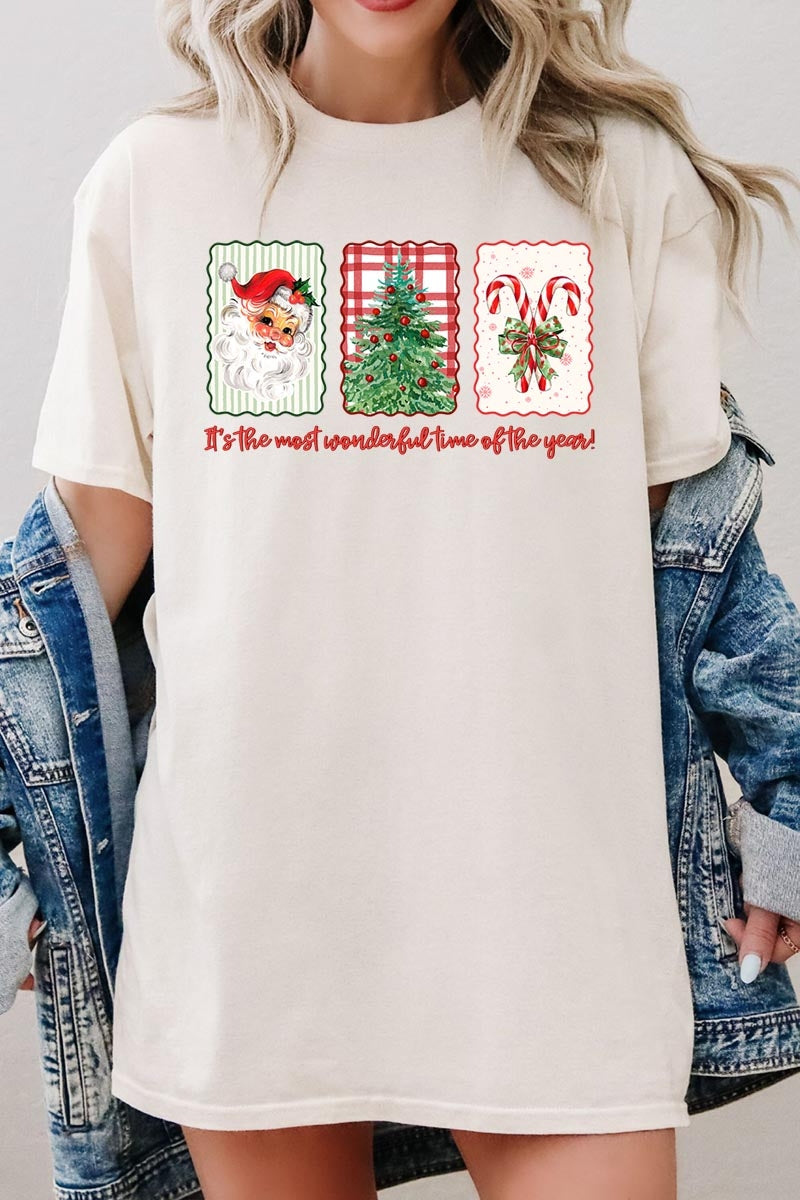 5000-E3201 Most Wonderful Time Graphic Heavy Cotton Tee $9