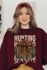 UL180-E3190 Hunting Pumpkin Bow Graphic Sweatshirt $20