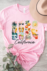 US3001-E3061CA California State Brushstroke Graphic Tee $12.5