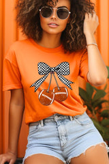 US3001-E3055 Football Cherries Graphic Tee $12.5
