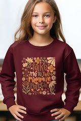 UL180B-E3136Z Take Me To The Pumpkin Patch Kids Graphic Sweatshirt $20
