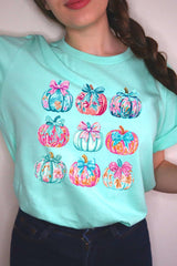 US3001-E3137 Coquette Pumpkin Graphic Tee $12.5