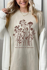 5000-E3146 Christian Wildflower Graphic Heavy Cotton Tee $9