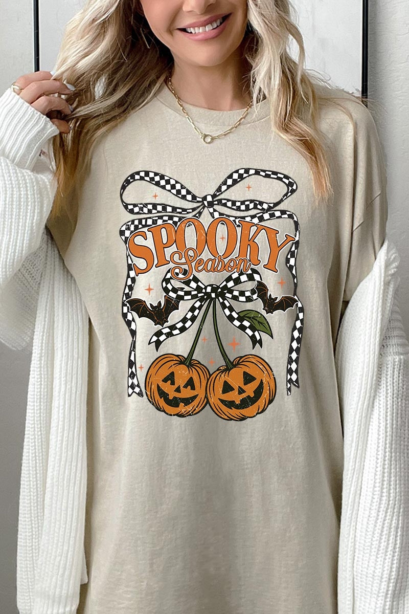 5000P-E3085 Pumpkin Cherries Graphic Plus Heavy Cotton Tee $12.75