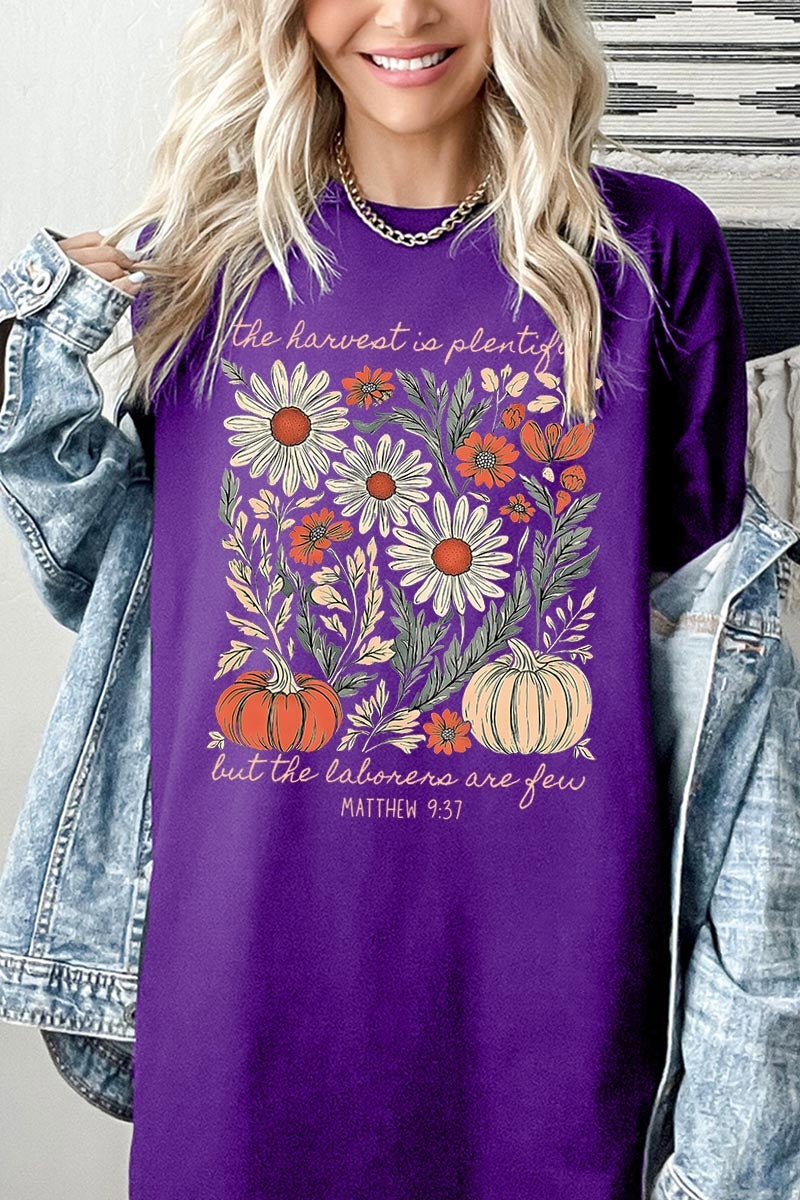 5000-E3173 Faith Harvest Graphic Heavy Cotton Tee $9