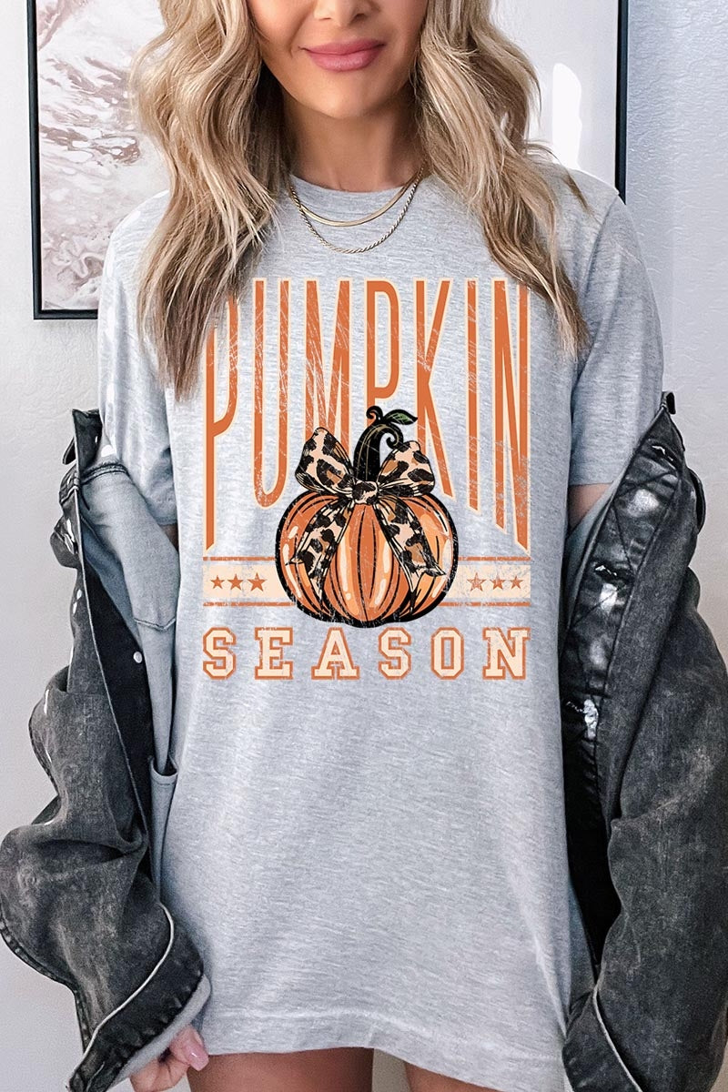 US3001-E3145 Pumpkin Season Graphic Tee $12.5