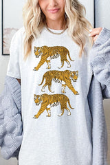 5000-E3104 Retro Tigers Graphic Heavy Cotton Tee $9