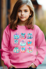 UL180B-E3137Z Coquette Pumpkin Kids Graphic Sweatshirt $20