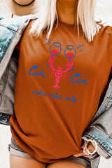 US3001P-E3069 Cin Cin Lobster Celebration Graphic Plus Tee $16
