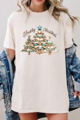 5000P-E3185 Howdy Christmas Graphic Plus Heavy Cotton Tee $12.75