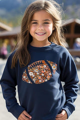 UL180B-E3133Z Floral Football Kids Graphic Sweatshirt $20