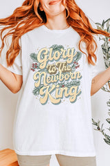 5000P-E3220 Glory to the Newborn King Graphic Plus Heavy Cotton Tee $12.75