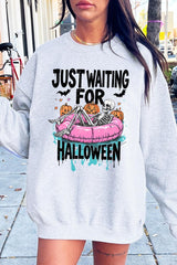 UL180P-E3138 Just Waiting For Halloween Graphic Plus Sweatshirt $25