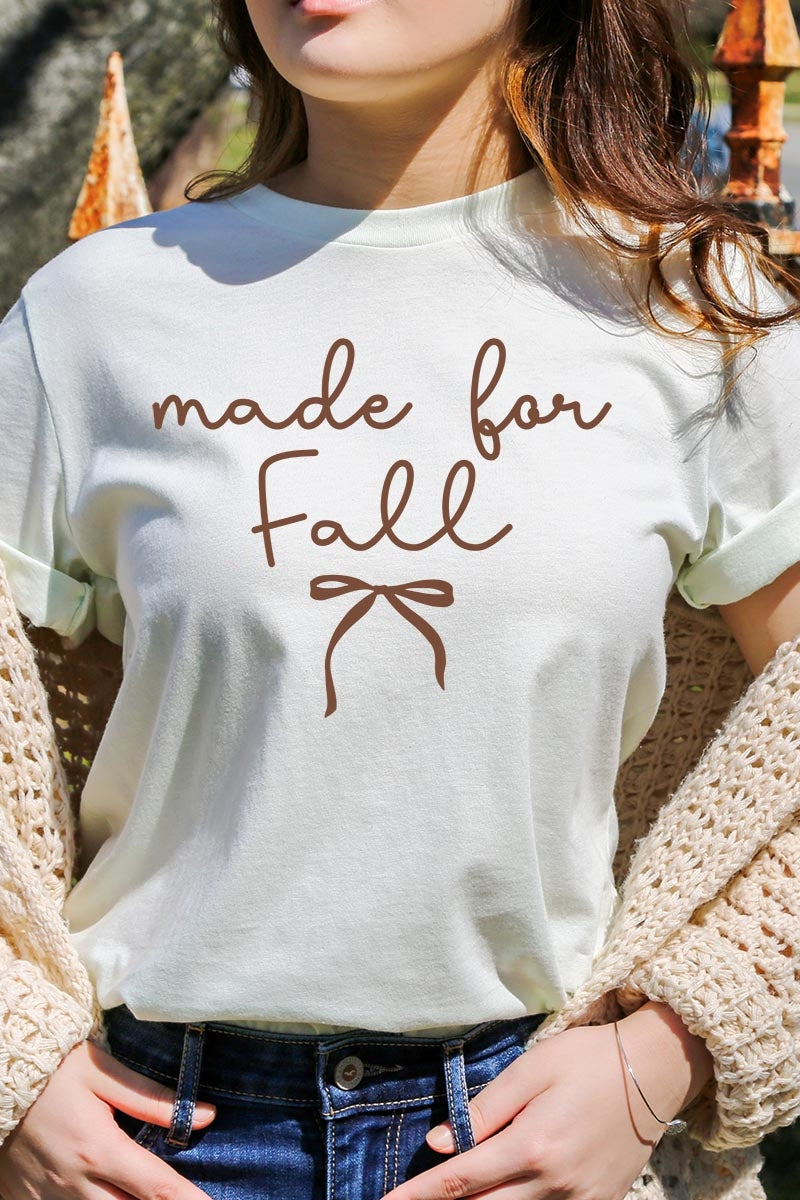 US3001P-E3151 Made For Fall Graphic Plus Tee $16
