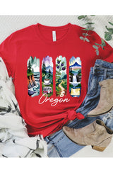 US3001P-E3061OR Oregon State Brushstroke Graphic Plus Tee $16
