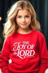 UL180B-E3179Z Joy of the Lord Kids Graphic Sweatshirt $20