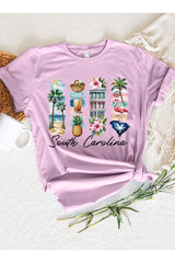 US3001-E3061SC South Carolina State Brushstroke Graphic Tee $12.5