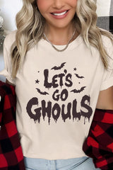 US3001-E3159 Letu2019s Go Ghouls Graphic Tee $12.5