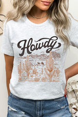 US3001P-E3095 Howdy Desert Western Graphic Plus Tee $16