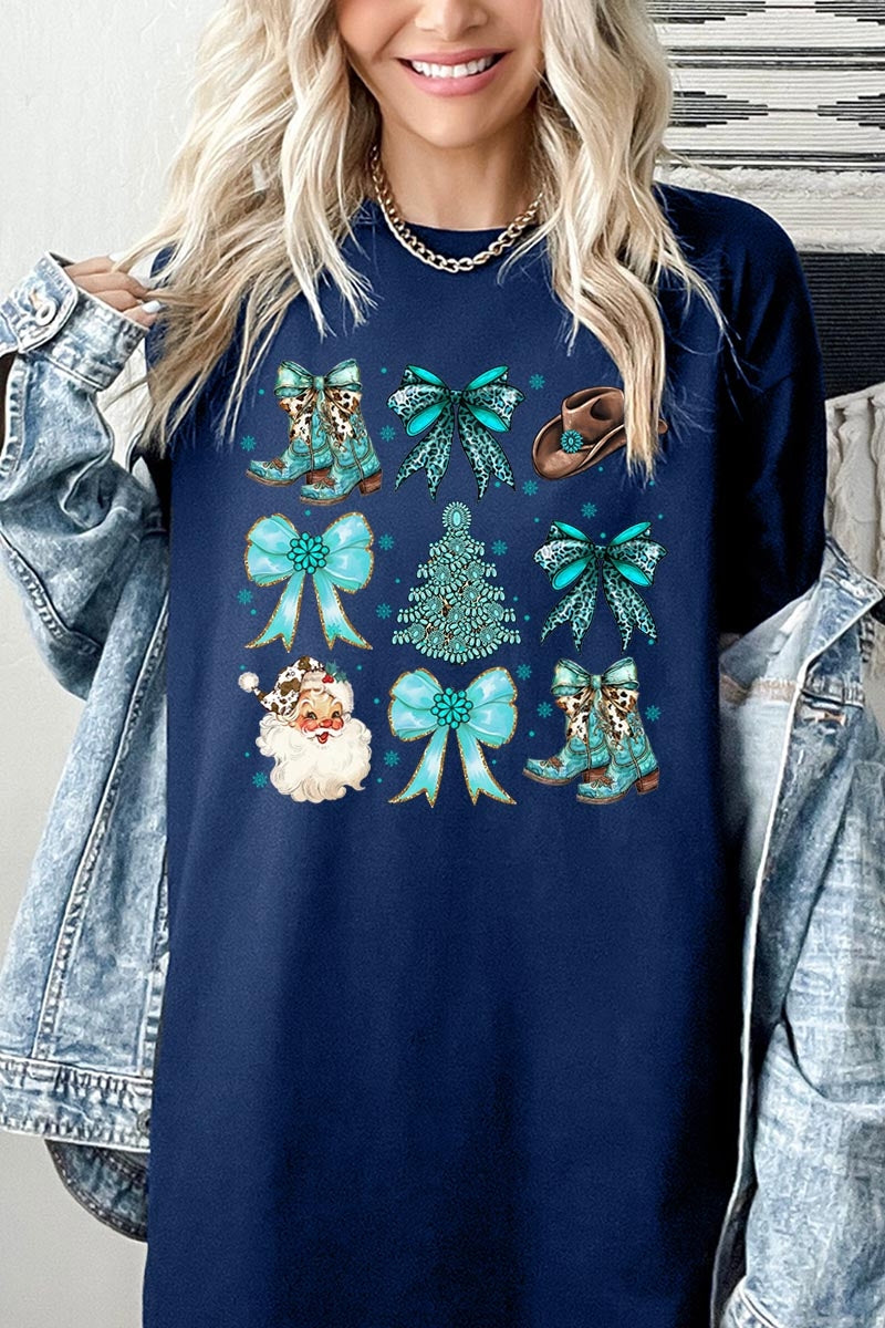 5000-E3180 Western Christmas Graphic Heavy Cotton Tee $9