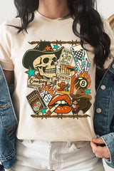 US3001-E3096 Vintage Western Collage Graphic Tee $12.5