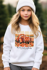 UL180B-E3172Z Harvest Is Plenty Kids Graphic Sweatshirt $20