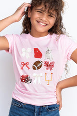 US3001Y-E3080Z Georgia Football Kids Graphic Tee $11