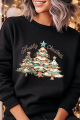 UL180P-E3185 Howdy Christmas Graphic Plus Sweatshirt $25