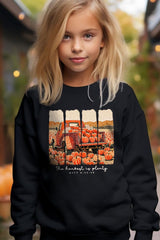 UL180B-E3172Z Harvest Is Plenty Kids Graphic Sweatshirt $20