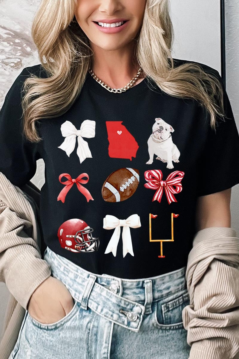 US3001P-E3080 Georgia Football Graphic Plus Tee $16