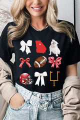 US3001-E3080 Georgia Football Graphic Tee $12.5