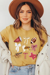 US3001P-E3079 Texas Football Graphic Plus Tee $16