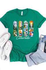 US3001-E3061CO Colorado State Brushstroke Graphic Tee $12.5