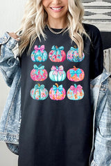 5000P-E3137 Coquette Pumpkin Graphic Plus Heavy Cotton Tee $12.75