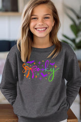 UL180B-E3109Z Spooky Halloween Kids Graphic Sweatshirt $20