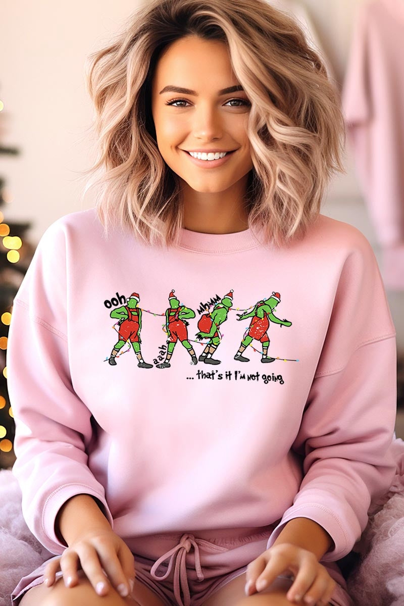 UL180-E3203 Grinch Dance Funny Christmas Graphic Sweatshirt $20