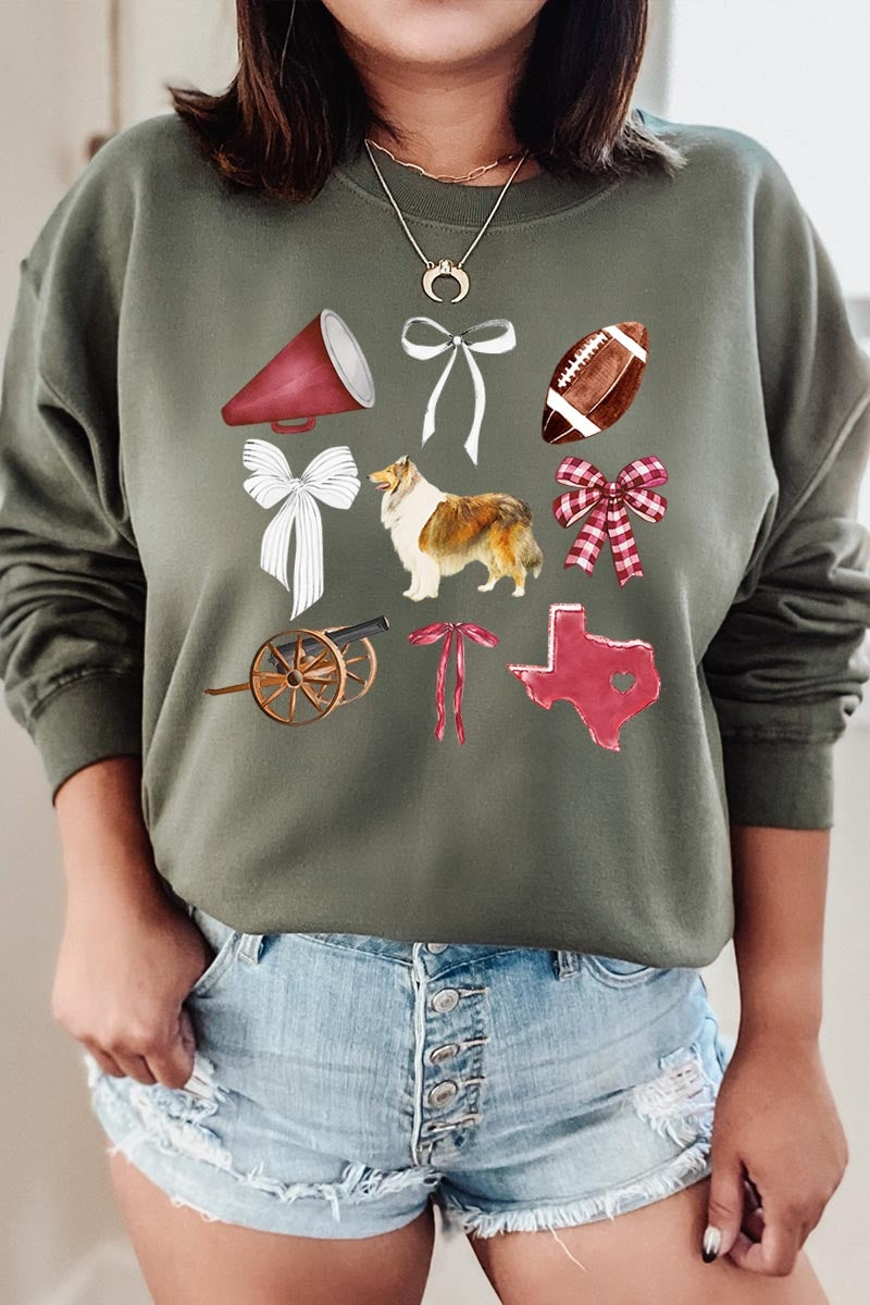 UL180-E3079 Texas Football Graphic Sweatshirt $20