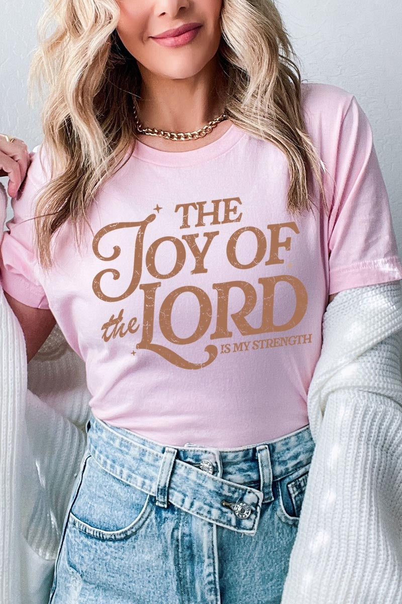 US3001P-E3179 Joy of the Lord Graphic Plus Tee $16